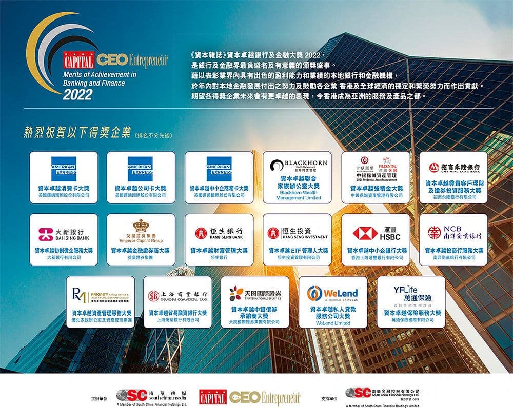 2022 Capital Merits of Achievements in Banking and Finance