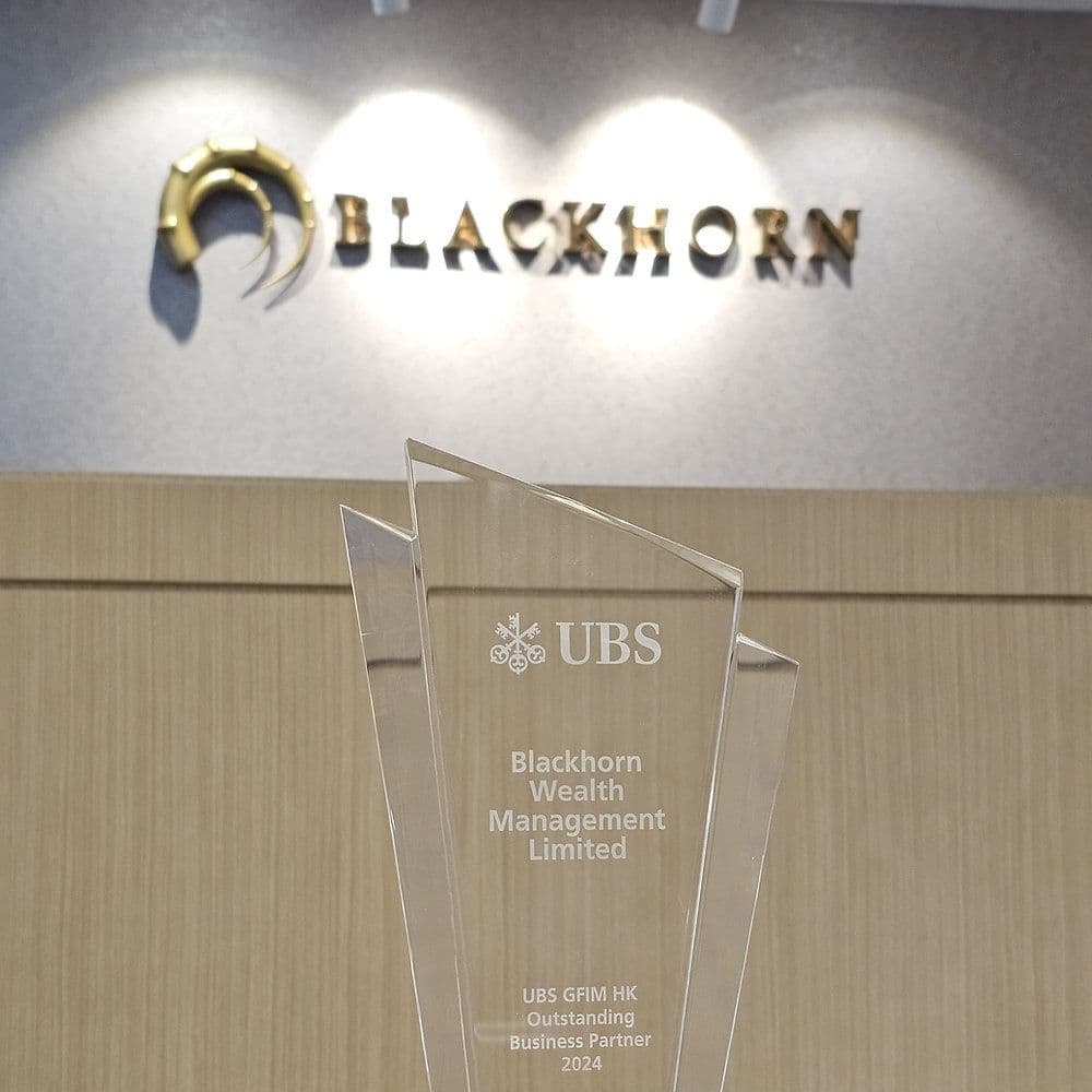 Blackhorn awarded as UBS 'Outstanding Business Partner'